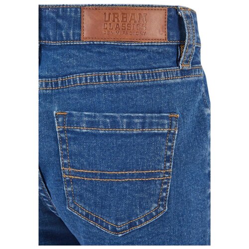 Urban Classics Kids Girls Organic Stretch Denim 5 Pocket Shorts clearblue washed 158/164