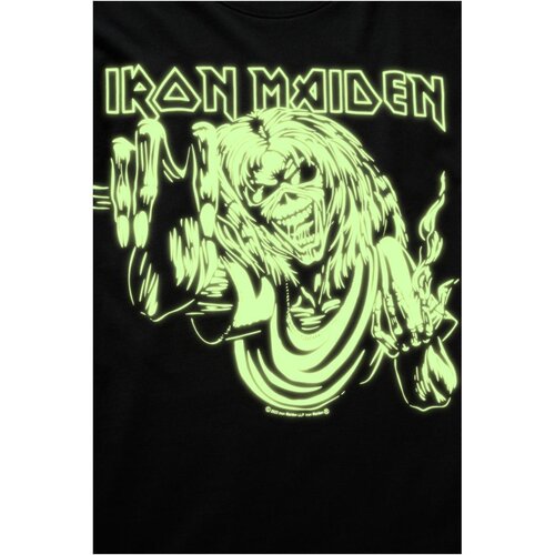 Brandit Iron Maiden Tee Shirt Design 3 ( glow in the dark pigment) black 7XL