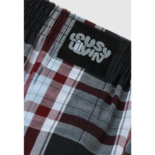 Lousy Livin 3-Pack Boxershorts Grey Check Autumn L