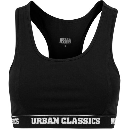 Urban Classics Ladies Logo Bra black XXL