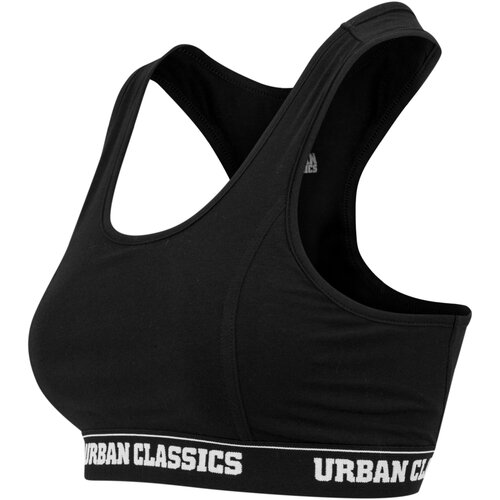 Urban Classics Ladies Logo Bra black XXL