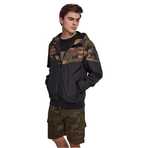 Urban Classics Pattern Arrow Windrunner blk/woodcamo S