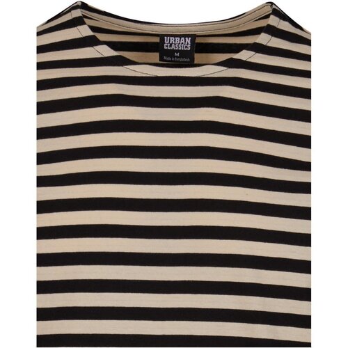 Urban Classics Regular Stripe LS whitesand/black XL