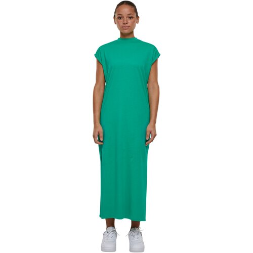 Urban Classics Ladies Long Extended Shoulder Dress ferngreen XL