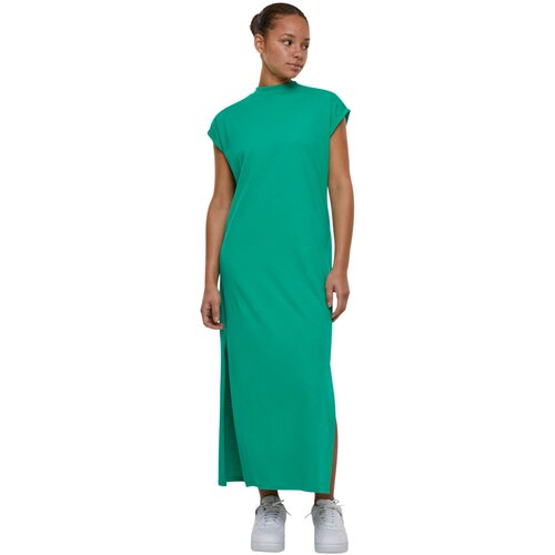 Urban Classics Ladies Long Extended Shoulder Dress ferngreen XL