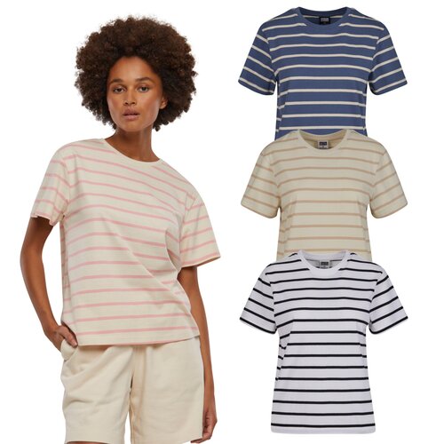 Urban Classics Ladies Striped Boxy Tee