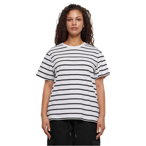 Urban Classics Ladies Striped Boxy Tee black/white 3XL