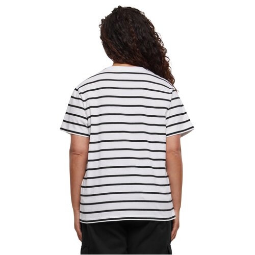 Urban Classics Ladies Striped Boxy Tee black/white 3XL