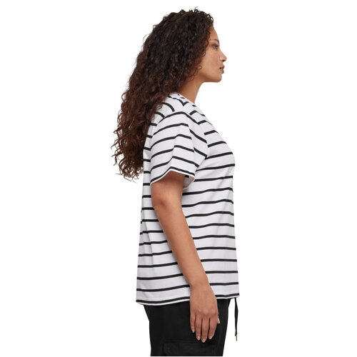 Urban Classics Ladies Striped Boxy Tee black/white 3XL