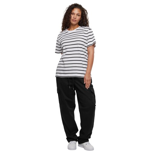 Urban Classics Ladies Striped Boxy Tee black/white 3XL