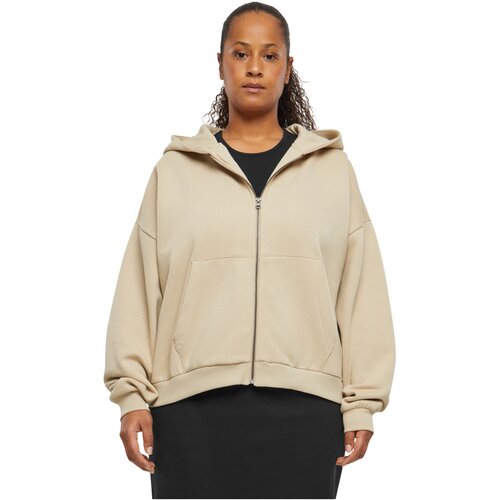 Urban Classics Ladies Boxy Zip Hoody wetsand XXL