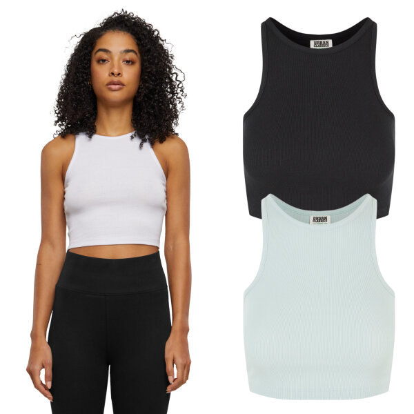 Urban Classics Ladies Organic Cropped Rib Top