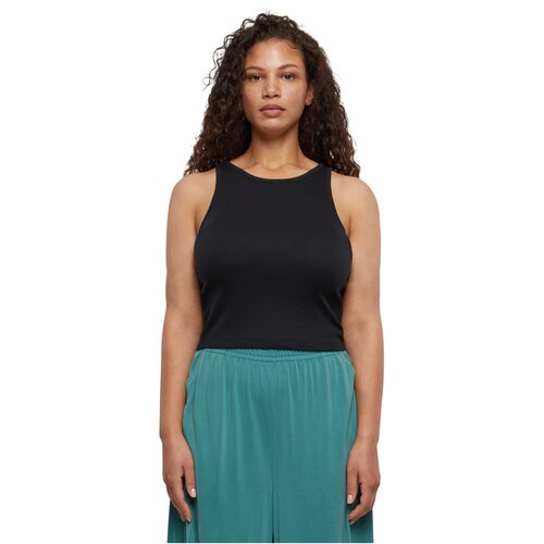 Urban Classics Ladies Organic Cropped Rib Top black 3XL