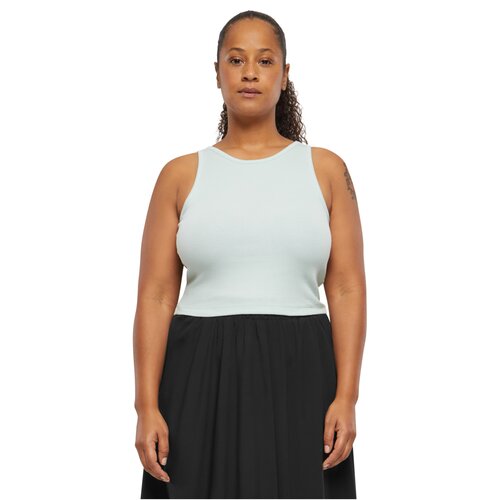 Urban Classics Ladies Organic Cropped Rib Top frostmint XXL