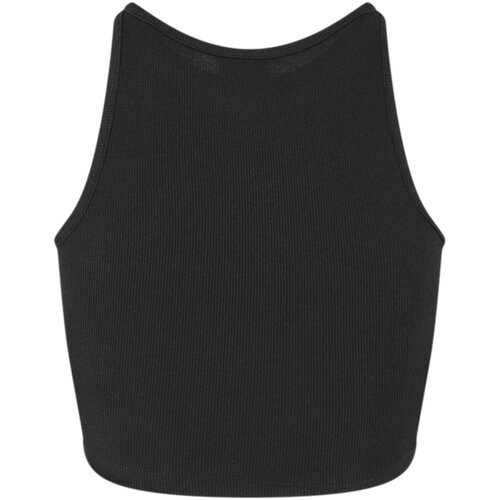 Urban Classics Ladies Organic Cropped Rib Top 2-Pack black/black 3XL