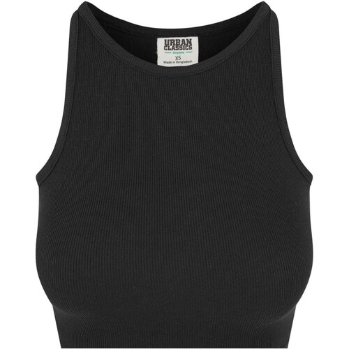 Urban Classics Ladies Organic Cropped Rib Top 2-Pack black/black 3XL