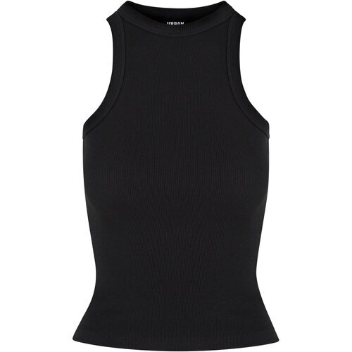 Urban Classics Ladies Racer Back Rib Top 2-Pack black+white 4XL