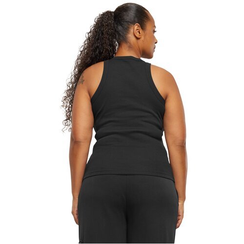 Urban Classics Ladies Racer Back Rib Top 2-Pack black+white 4XL