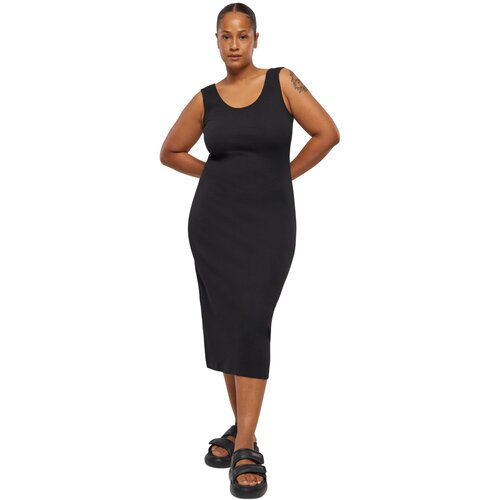 Urban Classics Ladies Rib Top Dress black 3XL