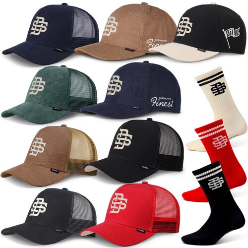 DJINNS Future RipStop / CordFelt Cap + Tennis Socks Pack HFT Trucker / TrueFit