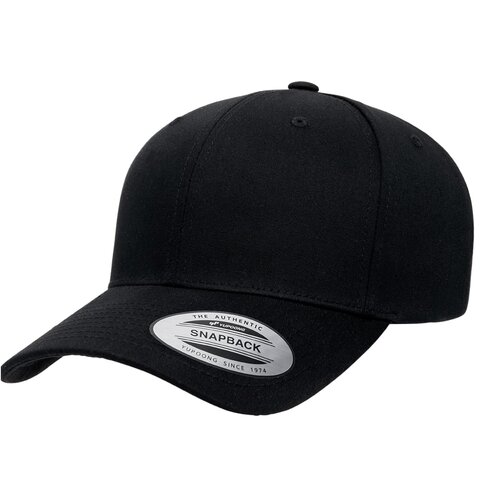 Yupoong Retro Cotton Blend Snapback Cap black one size