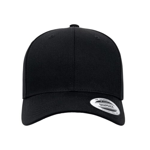 Yupoong Retro Cotton Blend Snapback Cap black one size