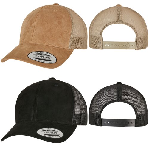 Yupoong Suede Leather Trucker Cap