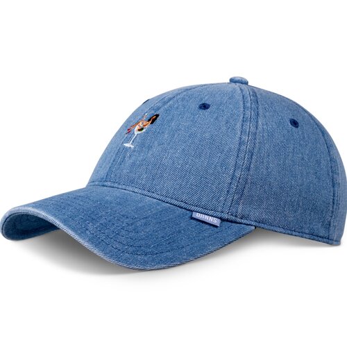 Djinns Dad Cap Coloured Girl Washed Denim