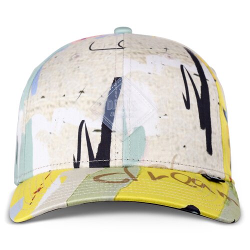 Djinns 6 Panel TrueFit Cap Just Wild Khaki/Yellow/Black