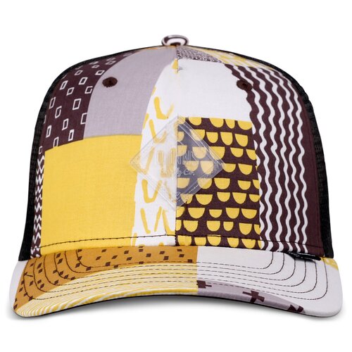 Djinns HFT Cap Summerpattern Grey/White/Yellow