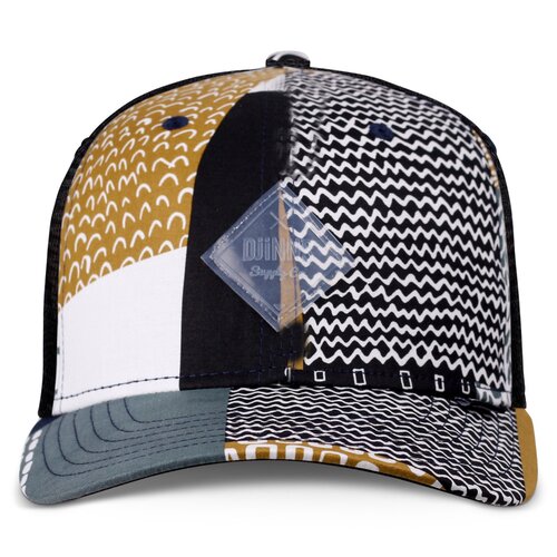 Djinns HFT Cap Summerpattern Black/White/Khaki