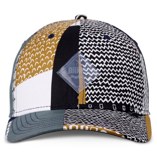 Djinns 6 Panel TrueFit Cap Summerpattern Black/White/Khaki