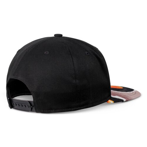 Djinns 6 Panel Snapback Cap Paintdots Rev. Black/Orange/Purple