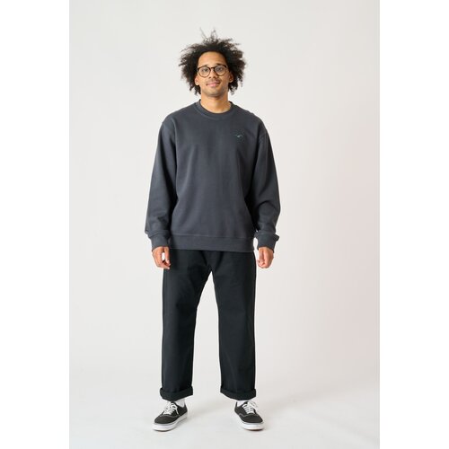 Cleptomanicx Boxy Crewneck Ligull Boxy Blue Graphite S