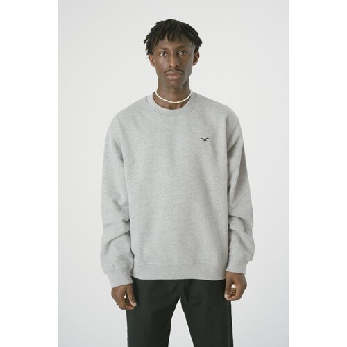 Cleptomanicx Boxy Crewneck Ligull Boxy Heather Gray L