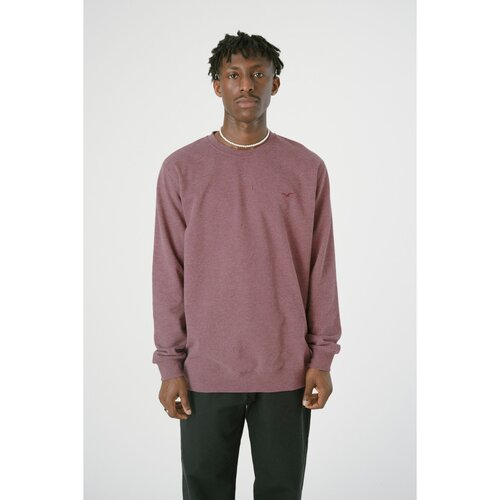 Cleptomanicx Regular Crewneck Ligull Heather Tawny Port XL