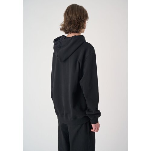 Cleptomanicx Boxy Hooded Ghost Black XL