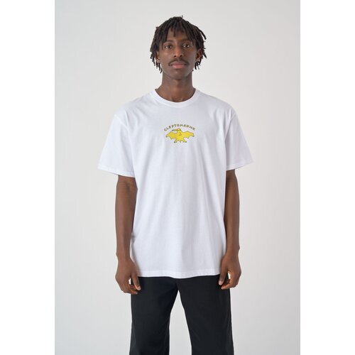 Cleptomanicx Boxy Tee Ghost White M