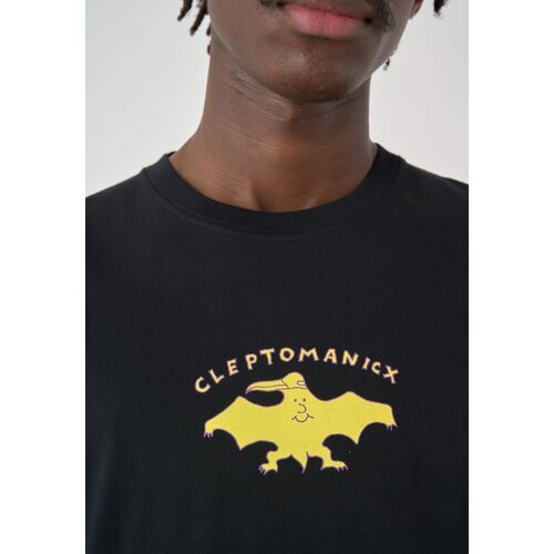 Cleptomanicx Boxy Tee Ghost Black M