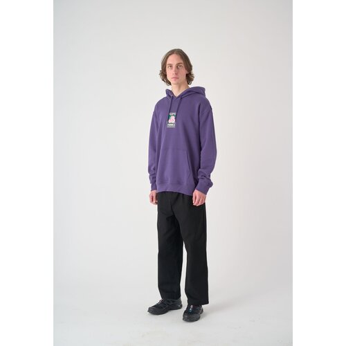 Cleptomanicx Boxy Hooded Hugull Gothic Grape XS