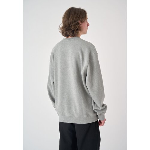 Cleptomanicx Boxy Crewneck The Gang Heather Gray XS