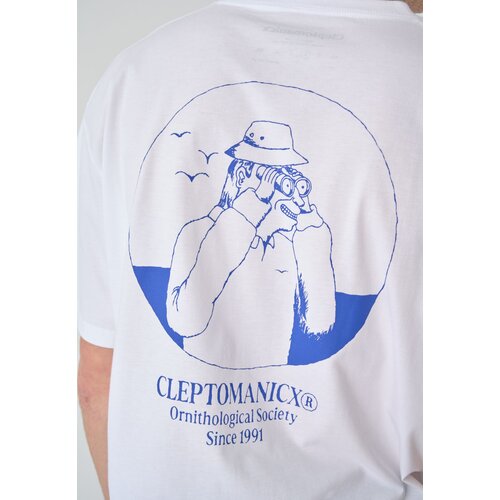 Cleptomanicx Boxy Tee Birdwatcher White XL