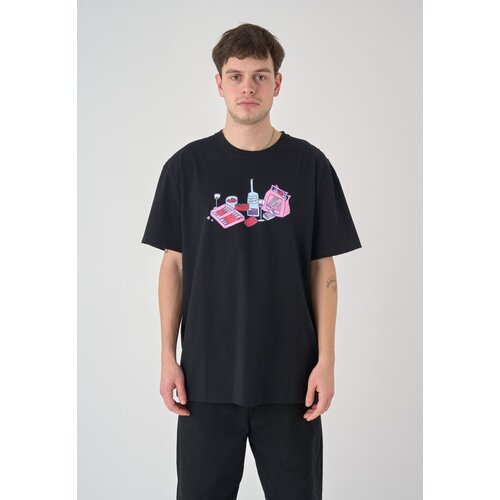 Cleptomanicx Boxy Tee StillyLyfe Black M