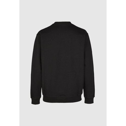 Cleptomanicx Boxy Crewneck Embro Gull Mono Black XS