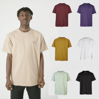 Cleptomanicx Boxy Tee "Embroidery Gull Mono"