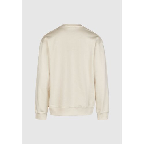 Cleptomanicx Boxy Crewneck Sketch Gull Raw Undyed XXL