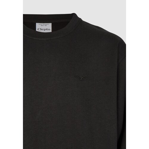 Cleptomanicx Boxy Crewneck Ligull Deluxe Black S