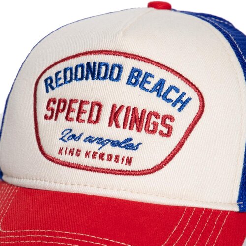 King Kerosin HFT Trucker Mesh Cap 2024 Redondo Beach Beige/Red