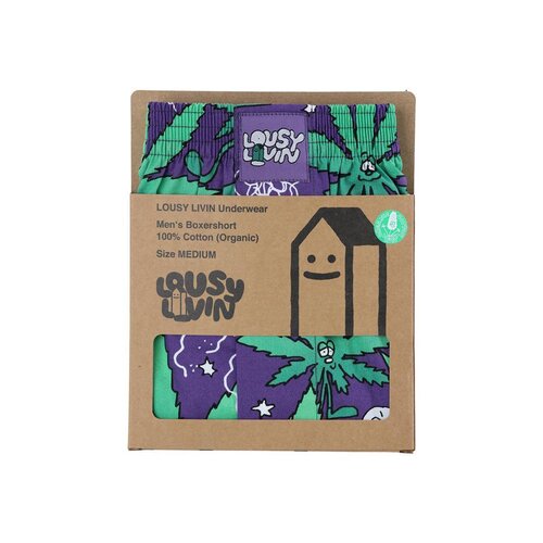 Lousy Livin Boxershorts Weedy Purple Haze XL