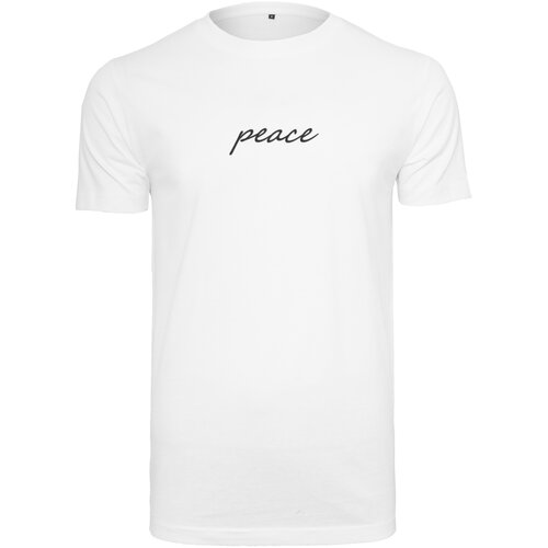 Mister Tee Peace Wording EMB Tee